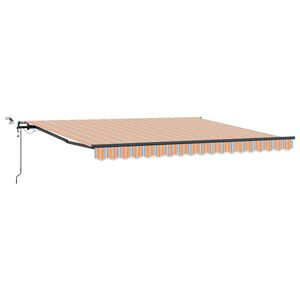vidaXL Auvent r&eacute;tractable Multicolore 400 &times; 300 cm Polyester
