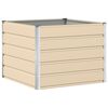 vidaXL Jardini&egrave;re Ivoire 100 x 100 x 75 cm Acier