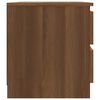 vidaXL Tables de chevet 2pcs Ch&ecirc;ne marron 50x39x43,5cm Bois ing&eacute;nierie