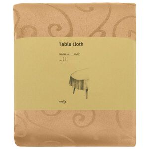 vidaXL Tissu de Table 5 pc ovale Beige 130 x 180 cm