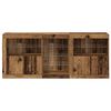 vidaXL Buffet LED Bois ancien 162 x 37 x 67 cm Bois d'ing&eacute;nierie