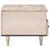 vidaXL Table basse Blanc 80 x 54 x 40 cm Bois de mangue massif