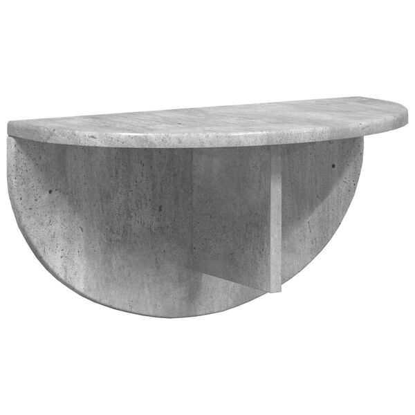 vidaXL &Eacute;tag&egrave;re Murale Gris b&eacute;ton 48 x 24 x 24 cm Bois d'ing&eacute;nierie