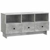 vidaXL Meuble TV Gris b&eacute;ton 102 x 34,5 x 50 cm Bois d'ing&eacute;nierie