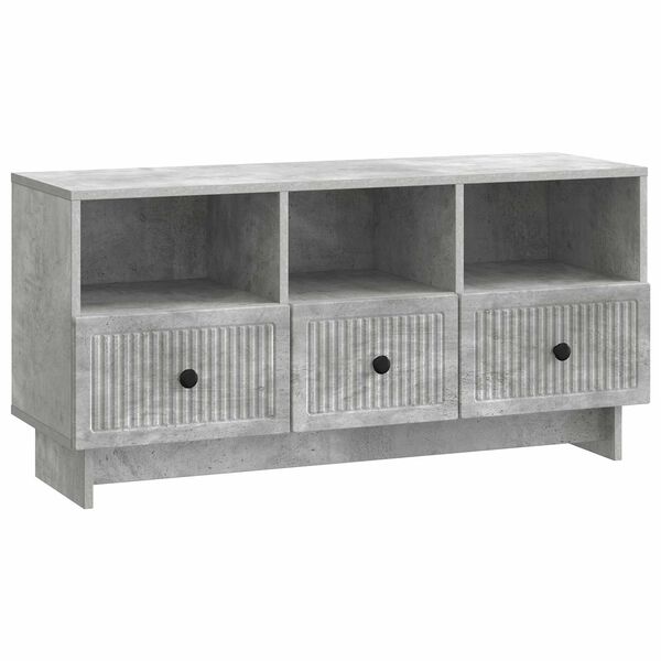 vidaXL Meuble TV Gris b&eacute;ton 102 x 34,5 x 50 cm Bois d'ing&eacute;nierie
