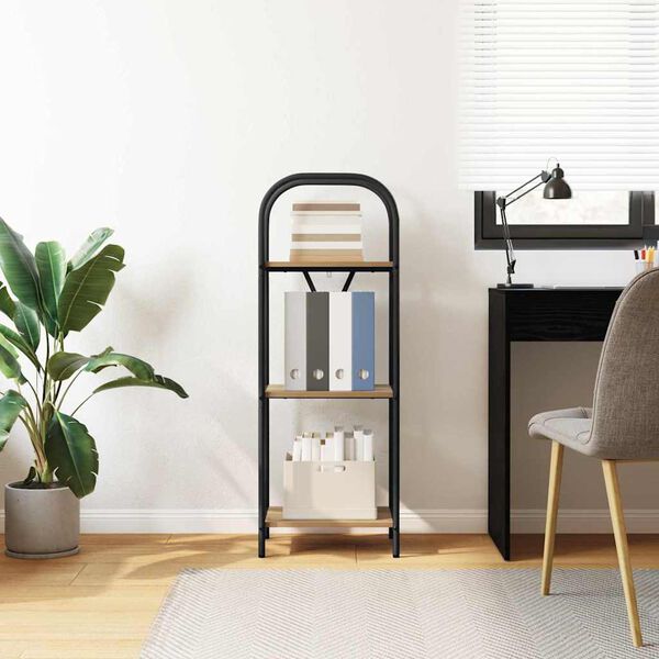 vidaXL &Eacute;tag&egrave;re Ch&ecirc;ne artisanal 40 x 30 x 109 cm Bois d'ing&eacute;nierie