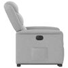 vidaXL Fauteuil inclinable &eacute;lectrique gris nuage tissu
