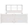 vidaXL Lit bibliothèque sans matelas blanc 120x200 cm bois pin massif