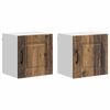 vidaXL Panneau de lave-vaisselle Kalmar 2 pc Bois ancien