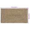 vidaXL Tapis Naturel et noir 60 x 110 cm Jute