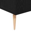 vidaXL Buffet Ch&ecirc;ne noir 90 x 34 x 80 cm Bois d'ing&eacute;nierie