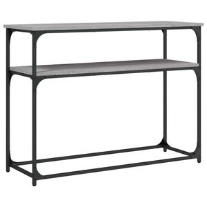 vidaXL Table console sonoma gris 100x35,5x75 cm bois d'ing&eacute;nierie