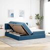 vidaXL Lit de Rangement avec matelas Bleu fonc&eacute; 100 x 200 cm