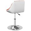 vidaXL Chaise de salle &agrave; manger Orange et blanc Similicuir