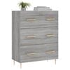 vidaXL Buffet sonoma gris 69,5x34x90 cm bois d'ing&eacute;nierie