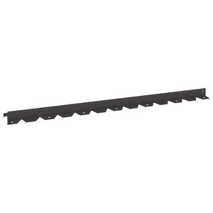 vidaXL Bordure de Pelouse 10 pc 102 x 4 x 4 cm Acier Noir