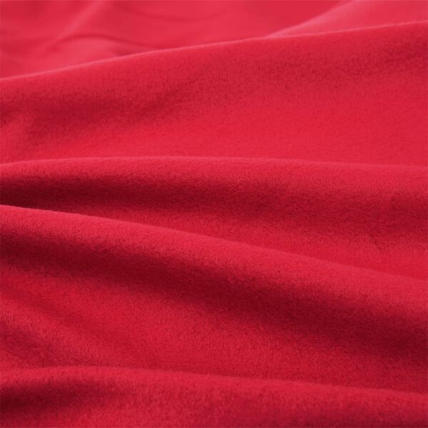 vidaXL Draps de lit 2 pcs Polaire en polyester 100x200 cm Bordeaux