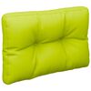 vidaXL Coussins de palette lot de 2 vert vif tissu