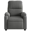 vidaXL Fauteuil inclinable de massage gris fonc&eacute; tissu microfibre