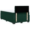 vidaXL Sommier &agrave; lattes de lit et matelas Vert fonc&eacute; 120x200cm Velours