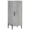 vidaXL Buffet haut Sonoma gris 34,5x34x180 cm Bois d'ing&eacute;nierie