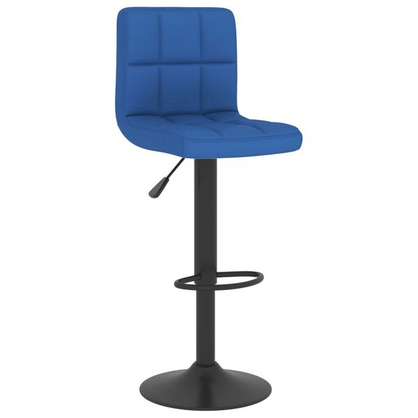 vidaXL Tabourets de bar lot de 2 bleu tissu