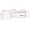 vidaXL Table basse Marron miel 100 x 54 x 40 cm Bois de mangue massif