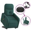 vidaXL Fauteuil inclinable de massage &eacute;lectrique Vert fonc&eacute; Tissu