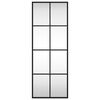 vidaXL Miroir mural noir 30x80 cm rectangulaire fer
