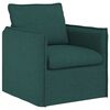 vidaXL Ensemble de Canap&eacute;s 2 pcs Vert fonc&eacute; 196 x 82 x 85 cm tissu