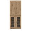 vidaXL Haut Armoire 2 pcs Ch&ecirc;ne artisanal Bois d'ing&eacute;nierie