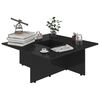 vidaXL Table basse Noir brillant 79,5x79,5x30 cm bois d’ingénierie