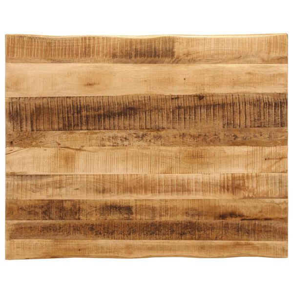 vidaXL Dessus de table bord vivant 100x80x2,5 cm bois de manguier brut