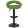 vidaXL Tabourets de bar lot de 2 vert clair velours