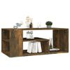 vidaXL Table basse Chêne fumé 100x50x40 cm Bois d'ingénierie