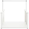 vidaXL Portant de bois chauffage blanc 40x40x40 cm