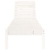 vidaXL Chaises longues lot de 2 blanc 199,5x60x74cm bois massif de pin