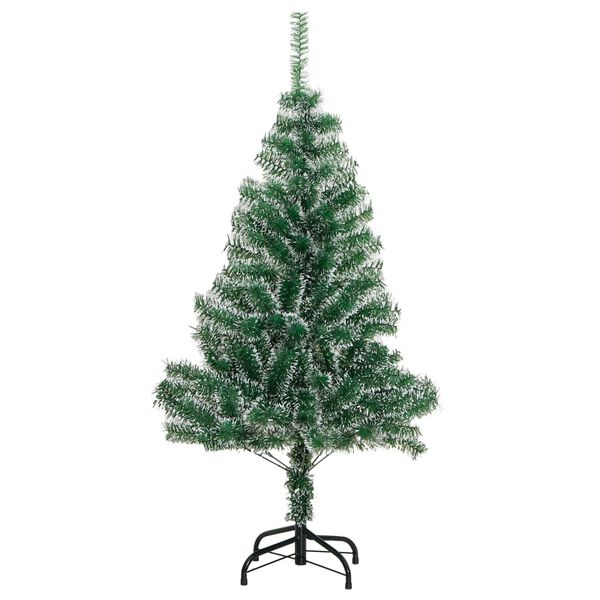vidaXL Sapin de Noël artificiel avec neige floquée vert 150 cm
