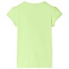 T-shirt enfants jaune n&eacute;on 128