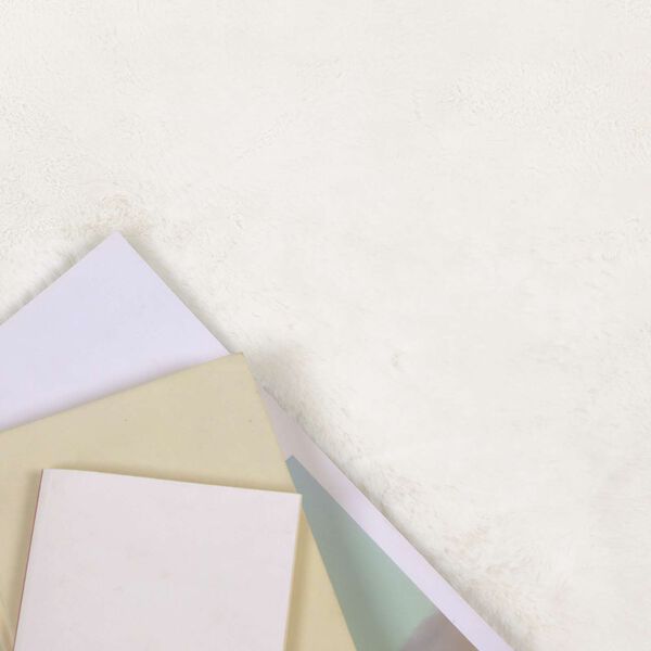 vidaXL Tapis en Fourrure Synth&eacute;tique de Lapin Olite Cr&egrave;me 140 x 200 cm