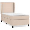 vidaXL Sommier &agrave; lattes de lit avec matelas Cappuccino 80x200 cm
