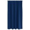 vidaXL Rideaux occultants avec anneaux 2 pcs Bleu fonc&eacute; 140 x 140 cm