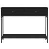 vidaXL Table console noir 100x34,5x75 cm bois d'ing&eacute;nierie