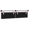 vidaXL T&ecirc;te de lit suspendue Montage mural Rose 210 x 55 x 7 cm tissu