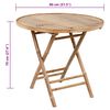 vidaXL Mobilier à dîner d'extérieur pliable 5 pcs avec coussins bambou