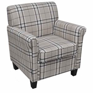vidaXL Fauteuil avec coussin Cr&egrave;me Tissu