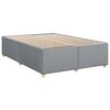 vidaXL Sommier &agrave; lattes de lit avec matelas Gris clair 160x200cm Tissu