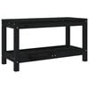 vidaXL Banc de jardin noir 82,5x35x45 cm bois massif de pin