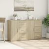 vidaXL Buffets 2 pcs chêne sonoma 60x31x70 cm bois d'ingénierie