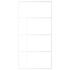 vidaXL Porte coulissante Verre ESG et aluminium 102,5x205 cm Blanc